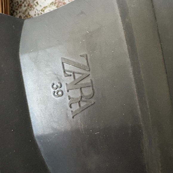 ZARA Leather women size US 8 | UK 39 Platform chunky Sandals Y2K 90s look - Picture 2 of 13